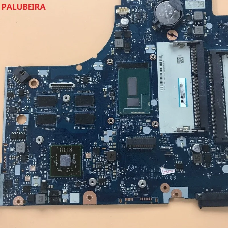 PALUBEIRA NM-A361 материнская плата для lenovo ACLU3/ACLU4 NM-A361 PM материнская плата для ноутбука G50-80 ноутбук с процессором