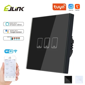 

Tuya Smart Wifi Touch Switch Glass Touch Panel Voice Control works with Alexa, Google Home Smart Home Wall Light Switches