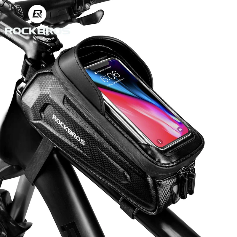 Cool Change Bike Phone Front Frame Bag Waterproof Cycling Phone Bag Handlebar Bag Phone Holder Bicycle Accessories for iPhone 11 XS Max XR 8 7 Plus 