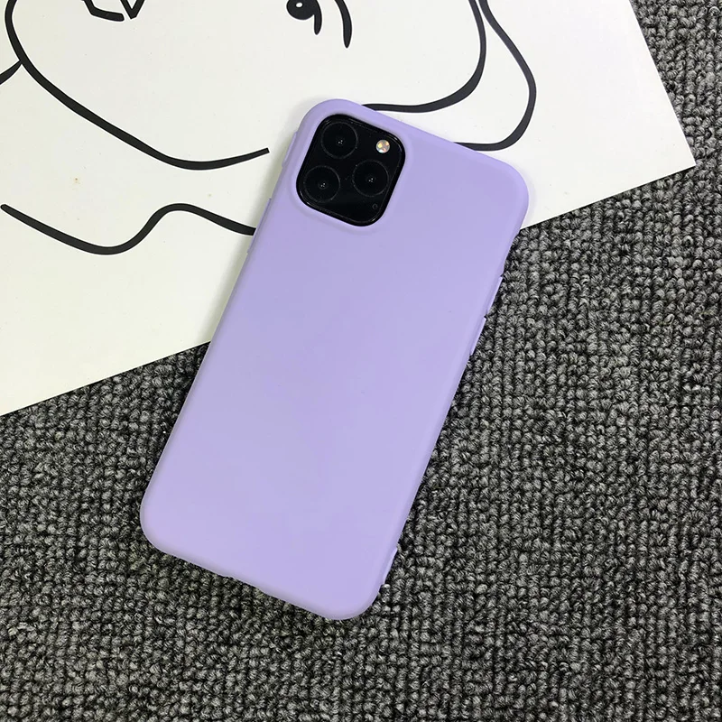Силиконовый чехол карамельного цвета для iPhone XS 11 Pro MAX XR X, чехол для телефона ярких цветов s, для iPhone 5S, 5, se, 7, 6, 6 S, 8 Plus, мягкий чехол из ТПУ