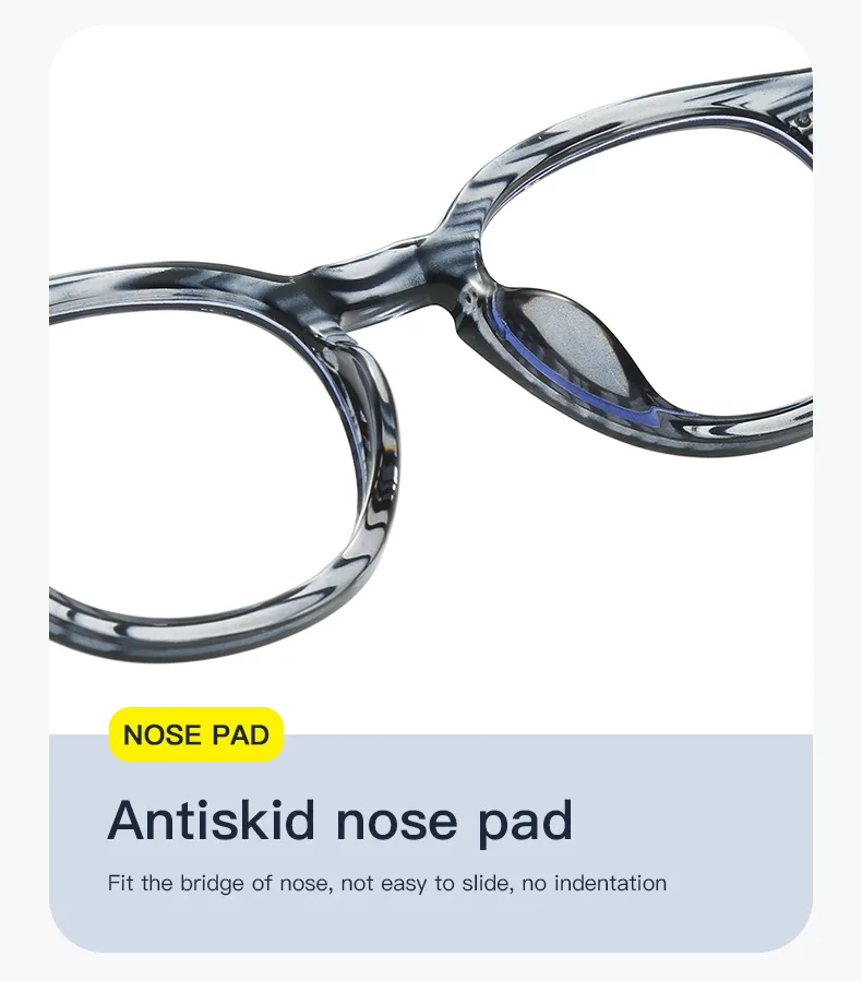 Vintage Computer Brille großen Rahmen Frauen Männer Anti Blau Licht Runde Brillen Blockieren Gläser Optische Spektakel Brillen – Detail 5