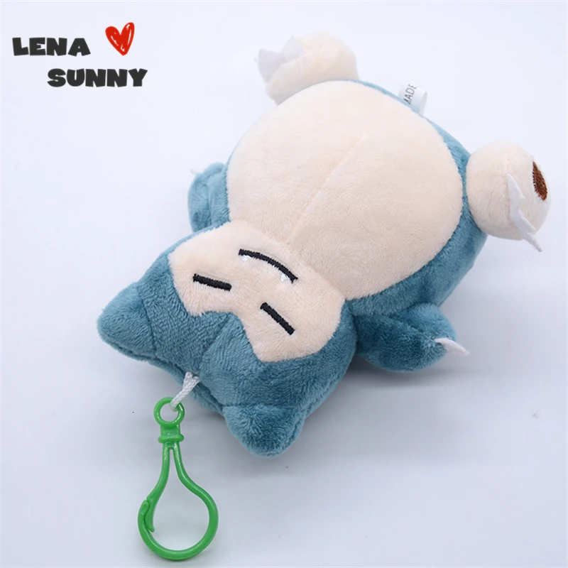 24 шт./лот милый Snorlax плюшевый мягкий брелок материал Snorlax Подвески украшение автомобиля дома дети лучший подарок на Рождество игрушки