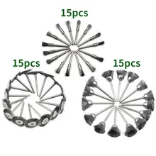 Brosse en fil d'acier de Type T pour bol/mini brosses de nettoyage/brosse de nettoyage en Jade de noyer/outils/élimination de la rouille métallique