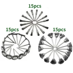 Brosse en fil d'acier de Type T pour bol/mini brosses de nettoyage/brosse de nettoyage en Jade de noyer/outils/élimination de la rouille métallique 