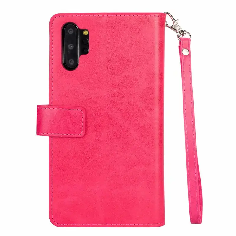Кожаный бумажник на молнии сумка чехол для samsung Galaxy Note 10 S10 S8 S9 Plus Note 9 8 S6 S7 край A10 A20 A30 A50 A70 A90 M10 M20 M30