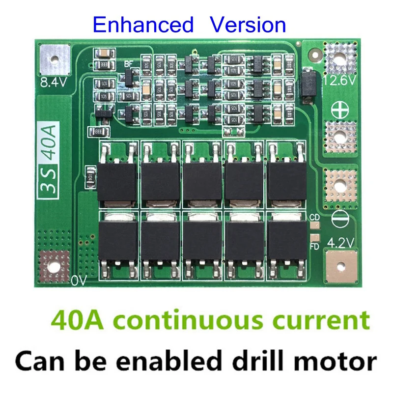 4S 40A литий-ионная батарея 18650 зарядное устройство PCB плата защиты BMS с балансом для бурильного двигателя 14,8 в 16,8 в Lipo модуль - Цвет: as the picture show