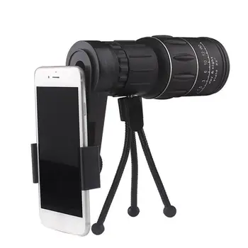 

16x52 Double Focus Adjustment Telescope, Mobile Phone Lens Monocular BAK4 Prism Telescope For Hunting, Camping And Bird Watching