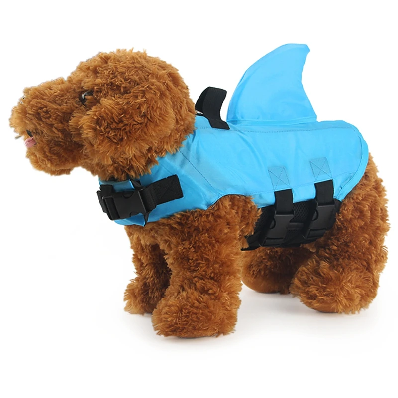Dog Life Vest Spring Summer Shark Pet Life Jacket Clothes Dogs Swimwear Pets Life Swimming Suit For Small Medium Large Dog