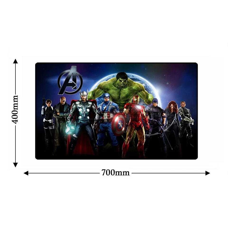 Большой коврик для мыши Коврик противоскользящий игровой Avengerse компьютерный замок край Бесконечность война клавиатура ноутбук Настольный коврик для мыши коврик 70*40 см