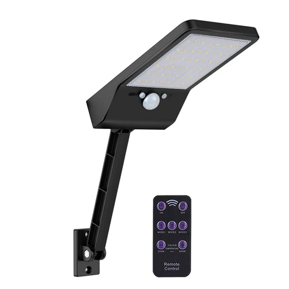 

Outdoor 48 LEDs Solar Light PIR Motion Sensor Waterproof Wall Lamp with Remote Control WWO66