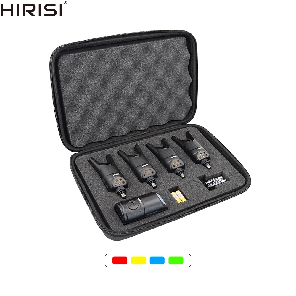 WPE 1 Set Allarme esca per pesca alla carpa Elettronico 4 + 1 Set LED Suono Indicatore di avviso wireless Tenda Luce Carpa Feeder Allarme pesca  18