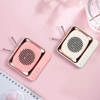 

Mini Wireless Stereo Retro Speakers Portable Wireless Loud Speaker Sound System 3D Stereo Music Surround Outdoor Speaker
