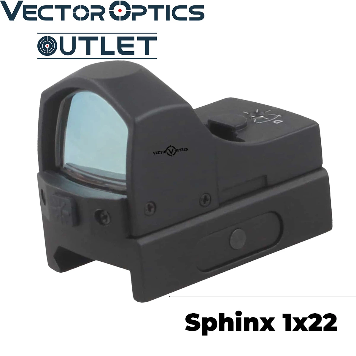 Векторная Оптика Сфинкс 1x22 Mini Green Dot Scope Reflex Sight 5 уровней яркости AR AK 21 мм Пикатинни Для Пистолетов Glock 9 мм