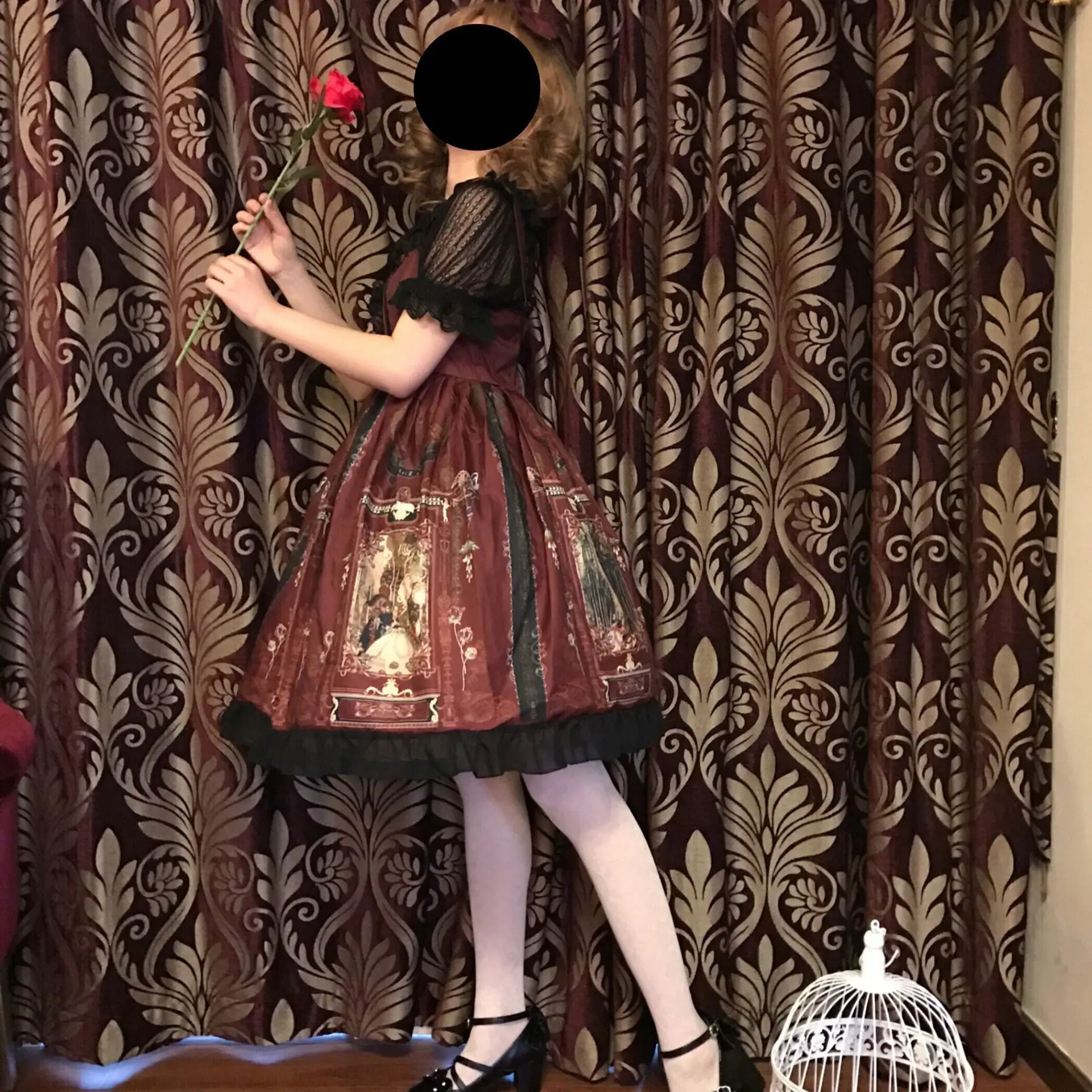Готическое сказочное женское платье лолиты, одежда Лолиты каваи, vestido victoriano, женское платье лолиты в стиле панк, es - Цвет: color1