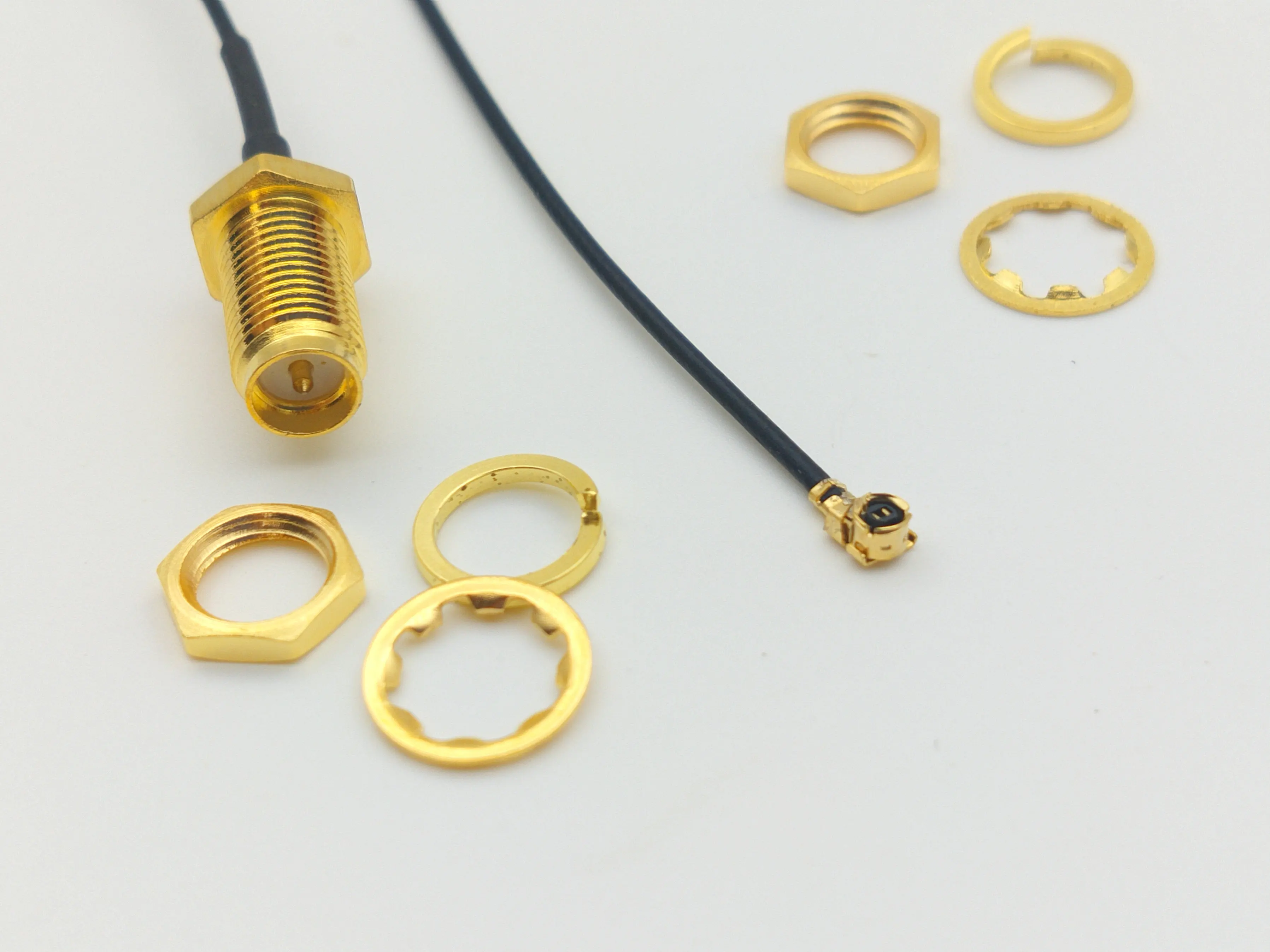 100 шт. IPX к RP-SMA Jack Мужской SMA к IPX 1,13 косичка кабель