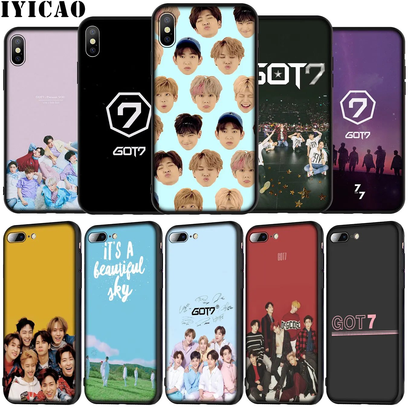 IYICAO Got7 K Pop Got 7 Мягкий силиконовый чехол для телефона iPhone 12 Mini XR X XS 11 Pro Max 5 5S SE 6 6S 8 Plus