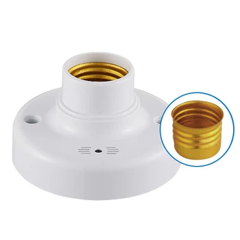 

10A E27 Sensor Switch Auto Delay Socket Screw Lamp Base Security Heat Resistant Garage LED Light Multifunctional Sound Control