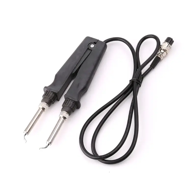 inverter welder 902 ESD SMD Double Soldering Iron Tweezer Handle Clip Heating Plier Soldering Station Accessories best soldering iron