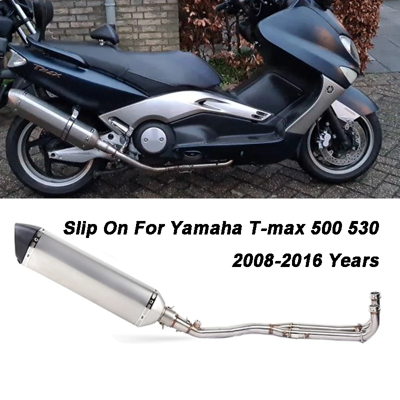 Slip On For Yamaha Tmax t-max 500 530 Tmax530 Tmax500 2008-2016 57cm Motorcycle Exhaust Muffler Escape Full System Exhaust