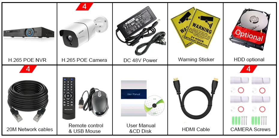包装-NVR-4CH-枪机-1