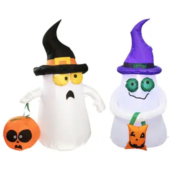 

LED Light Inflatable Pumpkin Ghost Halloween Party Decoration Scene Decor Props
