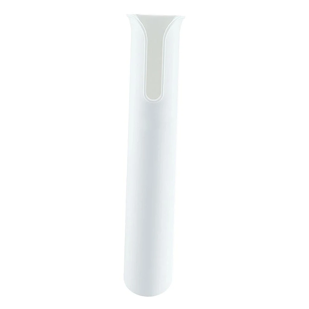 Plastic Fishing Rod Holder Boat Yacht Single Pole Tube Rack Stand Bracket White