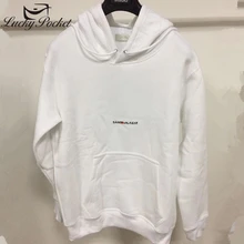 Женская весенняя осенняя хлопковая белая толстовка размера плюс, повседневные черные топы с капюшоном и буквенным принтом, женские брендовые модные толстовки с капюшоном J5