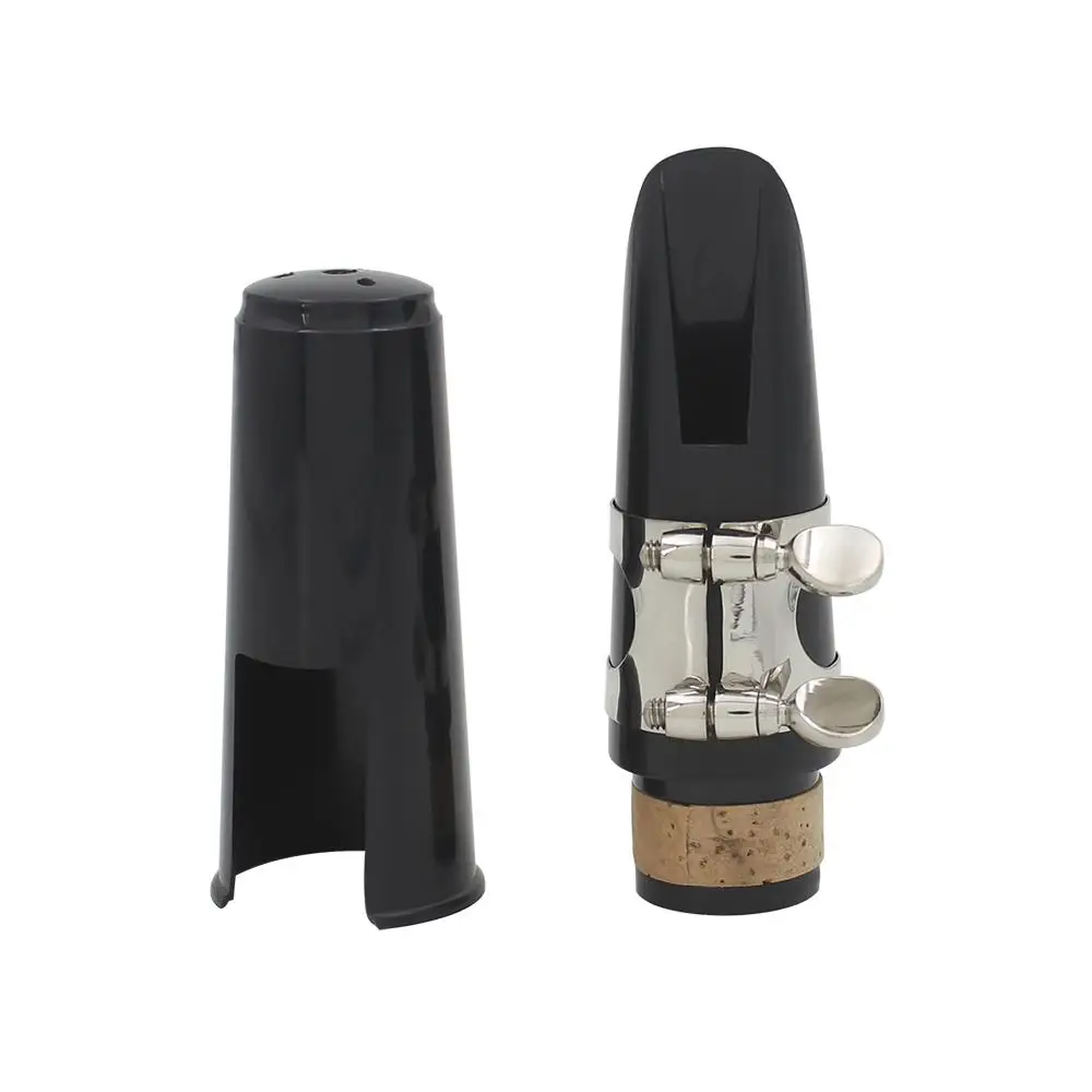 ABS klarnet ustnik głowica rury + trzcina + czapka metalową ligaturą klarnet ustnik profesjonalny Instrument zestaw