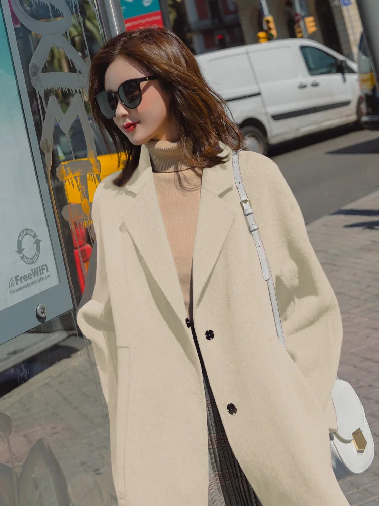 Осень зима Длинные куртки для женщин верхняя одежда Manteau Femme шерстяное пальто Женская куртка Женские пальто PP269