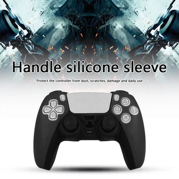 

Silicone Gamepad Protective Cover Joystick Case for SONY Playstation 5 PS5 Game Controller Skin Guard White Black Red Blue