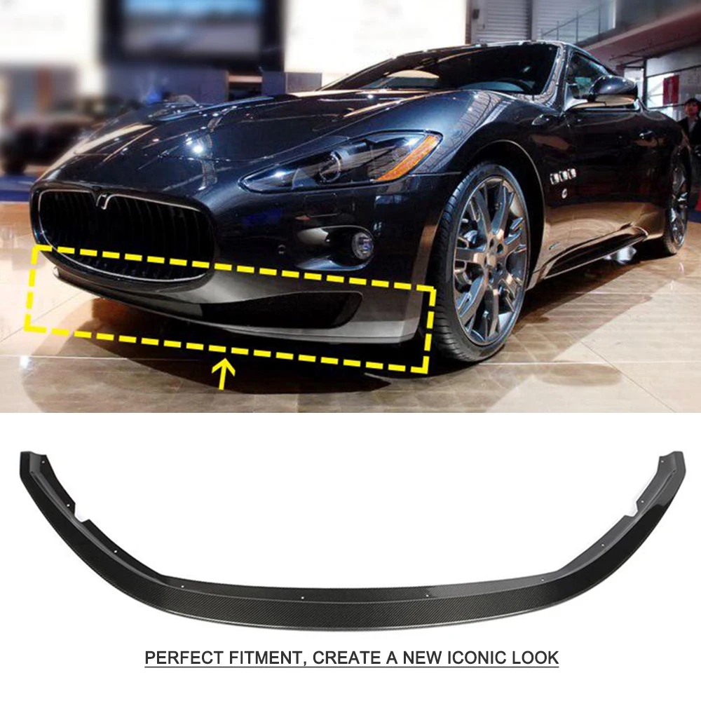 Carbon Fiber Front Bumper Lip for Maserati GranTurismo GT 2007 2008 2009 Front Bumper Lip Splitters