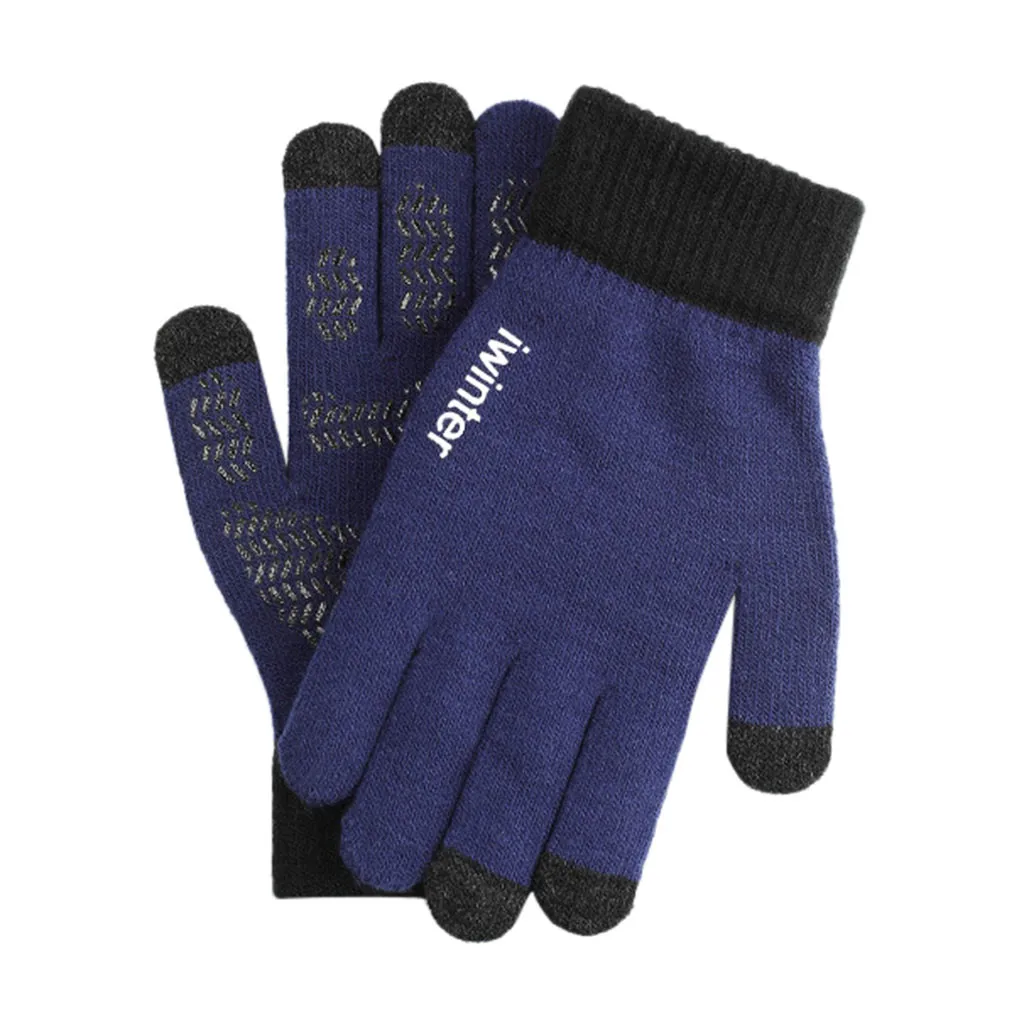 Новые Зимние перчатки для женщин и мужчин, вязаные мужские спортивные зимние уличные водонепроницаемые экстра-изолированные перчатки для сенсорного экрана#11