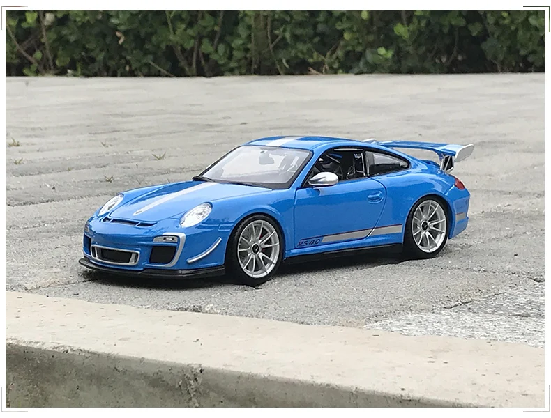 Bburago 1:18 Porsche 911 GT3 RS модель автомобиля из сплава Модель автомобиля Моделирование Украшение автомобиля коллекция Подарочная игрушка Литье под давлением модель игрушка для мальчиков