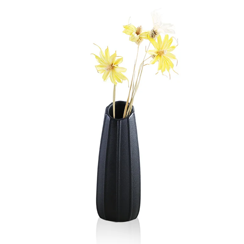 Современные Простые керамические искусственные вазы для цветов, Настольная Ваза, европейский стиль, украшение дома, цветочный горшок, креативные подарки