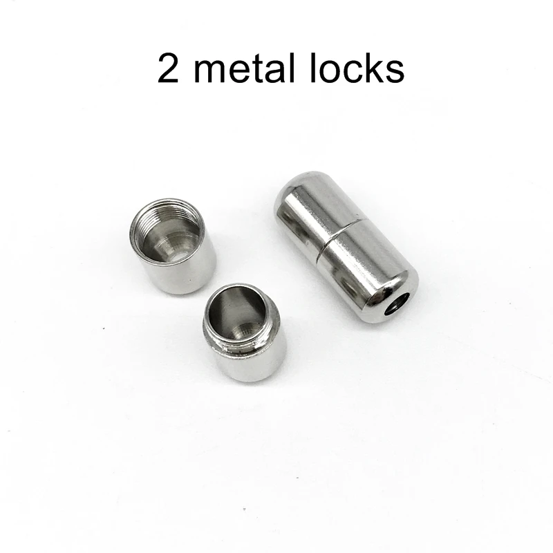 Metal capsule Новинка, 1 пара, носки эластичные шнурки без завязок блокировки круглые шнурки для ботинок Пижама для детей и взрослых, быстрые шнурки 100 см - Цвет: Metal capsule
