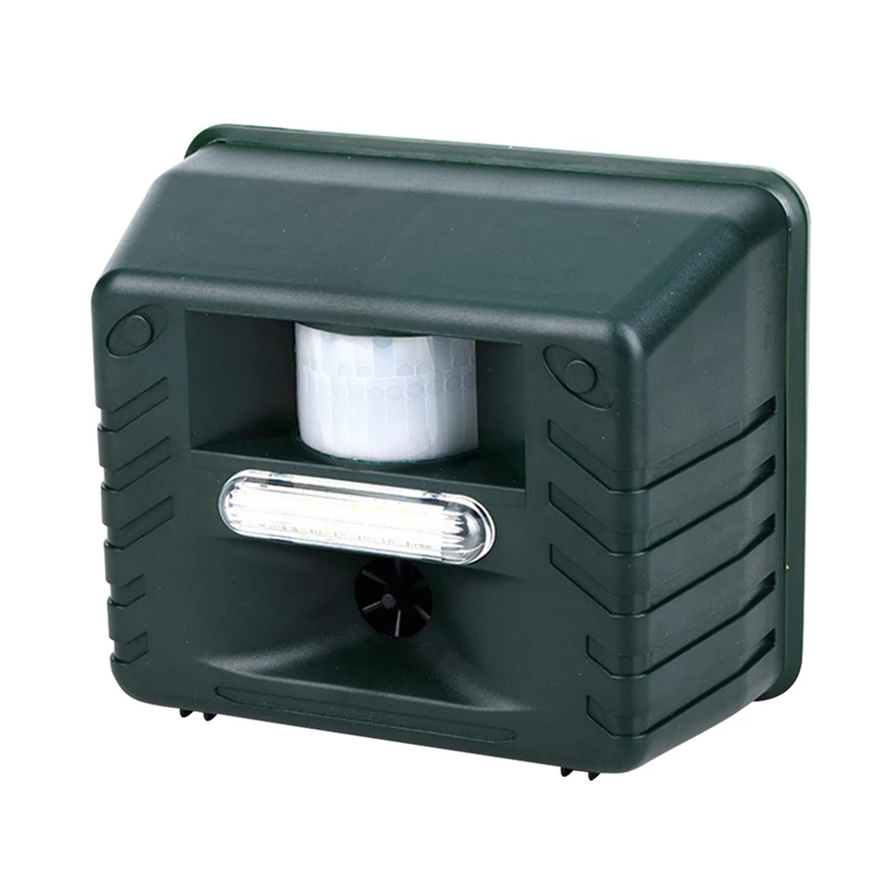 

FFYY-Ultrasonic Animal Repeller Waterproof Birds Repellent Farm Garden Yard Animal Deterrent Against Dogs Foxes Skunks Rodent Mo