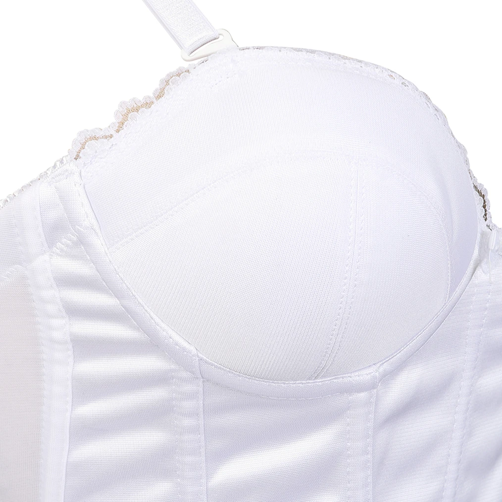 Sexy Woman Straps Corset Top Sheer Corset Black and White with Cups  Corgested Bustier Basque Elegant Women's Underwear