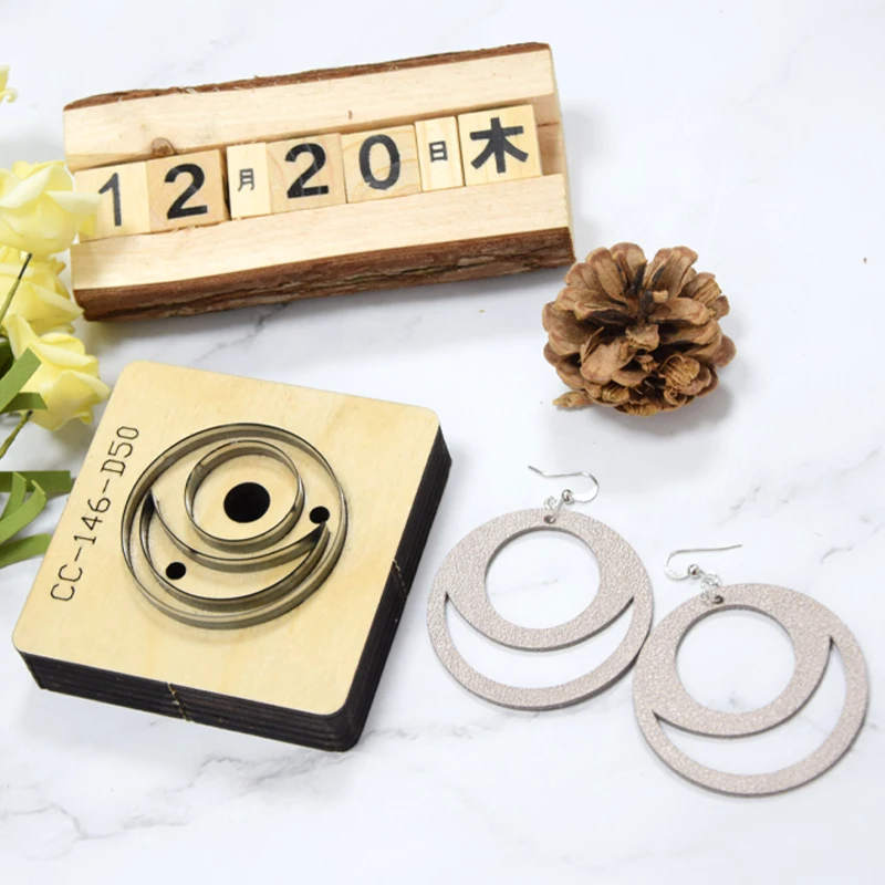 Leather Earring Die Cutter Steel Punch Wood Cutting Dies Laser Mold