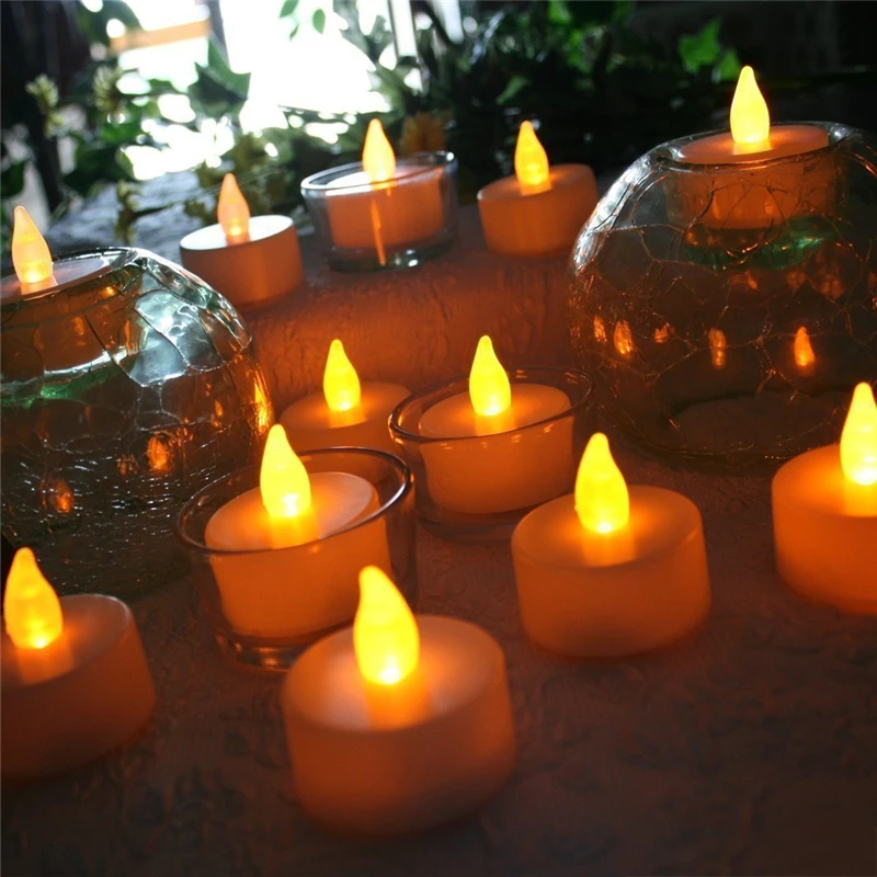 Свечи диоды питающиеся от батареек чайные светильники 6 шт. реалистичные беспламенные velas decorativas bougies decoracyjne 2