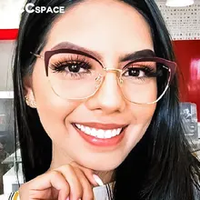 45953 Ретро кошачий глаз очки оправа мужской и женский Оптический Модные компьютерные очки