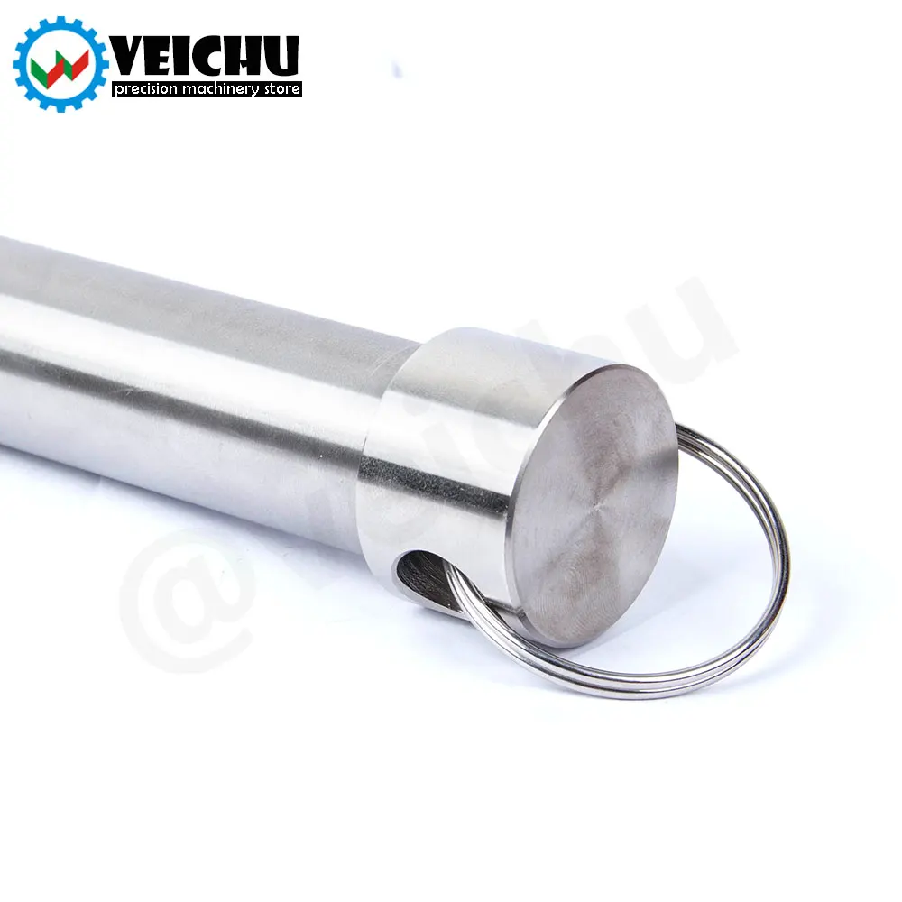 VCN114 1pcs 스프링 유형 신속하게 잠금 및 위치 지정을 위한 풀 링이 있는 모든 스테인레스 스틸 볼 잠금 핀