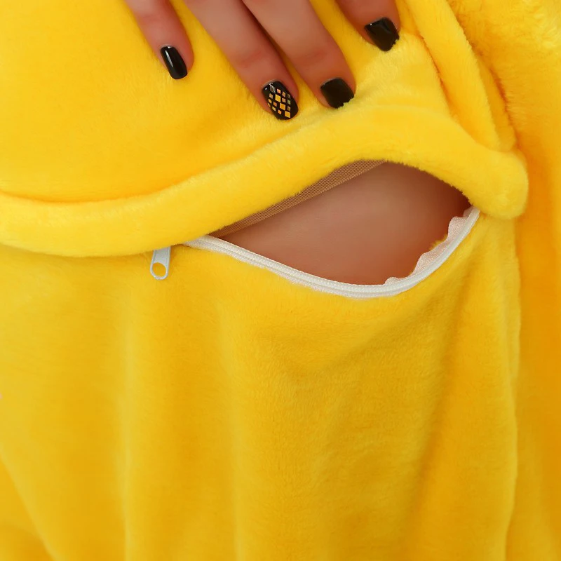 Пикачу для женщин, косплей, кигуруми, Onesie, для взрослых, забавные животные, пижамы для мужчин, свободные, теплые, аниме, пижамы, комбинезон, зимний, цельный