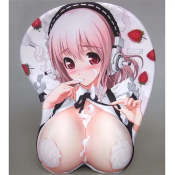 

Non-slip 3D Cute Mouse Pad Anime Sexy Girl Nier 2B 3D Hip Soft Mouse Pads with Wrist Rest Gaming Mousepad Mat for CSGO 26*21CM