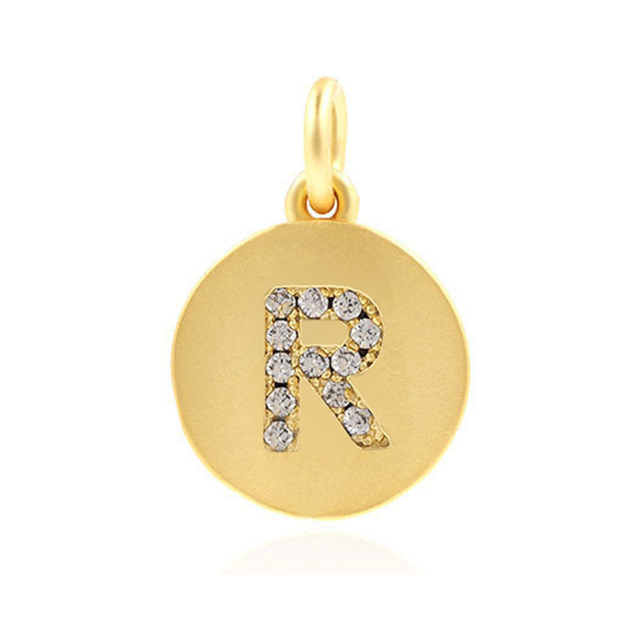 Letter Charms for Jewelry Making Supplies Charm Accessories Finding Diy Bracelet Necklace Earring copper Mosaic CZ 1pcs