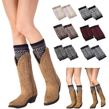 1 пара новых детских носков шерсть ног комплекты вязанные ботильоны пижамный комплект на Рождество, жаккардовые теплые Богемия l-образной формы с картинками Детские носки гетры, 1 пара