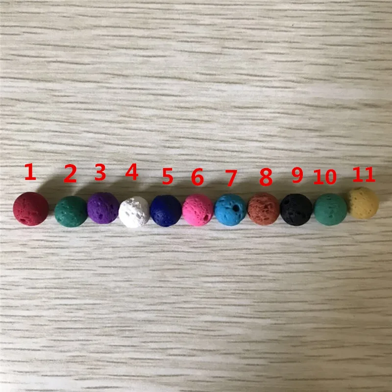 custom made 7 color Boho красочные вулканической лавы рок ножной браслет браслеты для женщин мужчин натуральный камень коровьей веревки бисера цепи ноги браслет ювелирные изделия - Окраска металла: custom made 7 color
