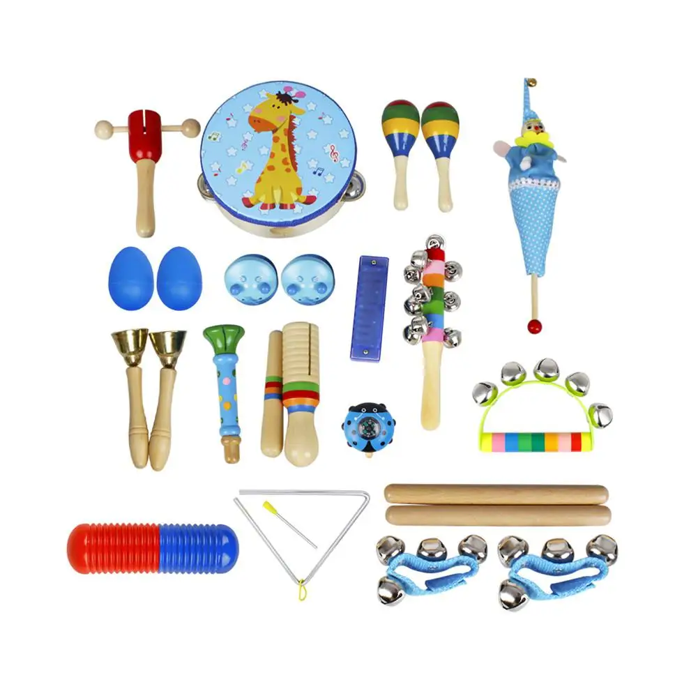 

22-Piece Set Musical Instruments Early Education Enlightenment Instrument for Children Hands Sensing Practice 2020