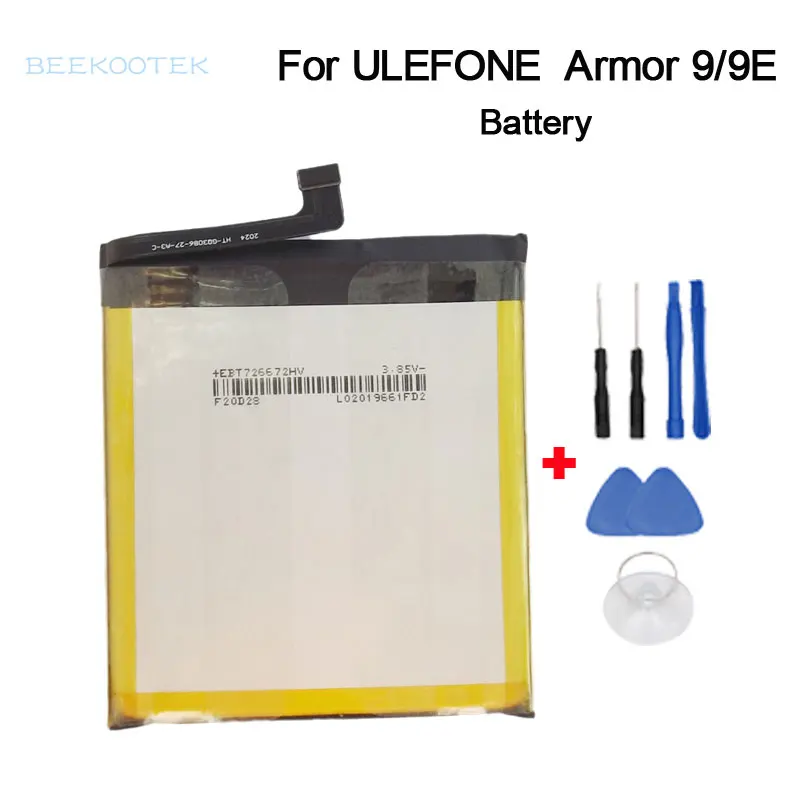 New Original Ulefone Armor 9 Phone Battery 6600mAh Parts For 9E 6.3inch FHD Smartphone model GQ3086 | Мобильные телефоны и