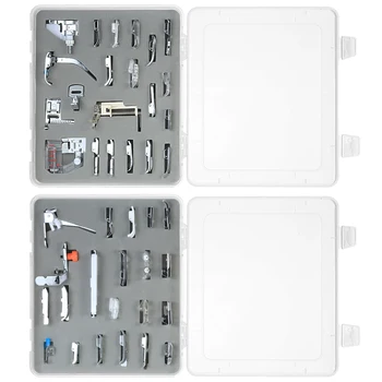 

Hot 42pcs Professional Domestic Sewing Machine Presser Foot for Sewing Machine Accessories for Singer Janome Brother Blind Stitc
