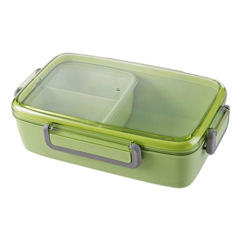 Переносная коробка для ланча четырехсторонняя Пряжка подсетки с крышкой прочный Ланч-бокс в китайском стиле